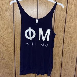 black phi mu tank top